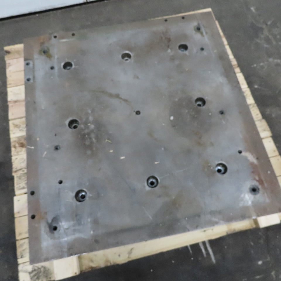 38" x 40" x 4" Thick Steel Plate Slab Set Up Jig Fixture Tombstone