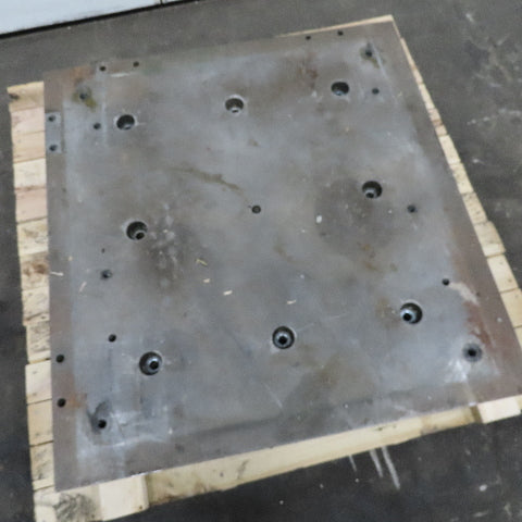 38" x 40" x 4" Thick Steel Plate Slab Set Up Jig Fixture Tombstone