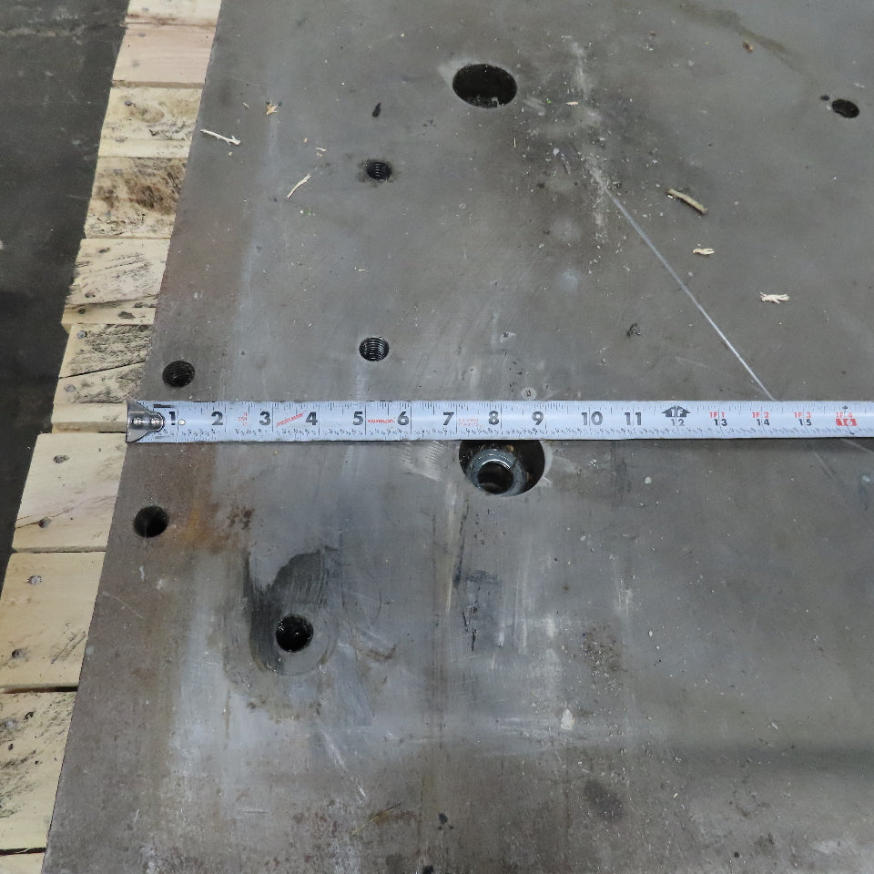 38" x 40" x 4" Thick Steel Plate Slab Set Up Jig Fixture Tombstone