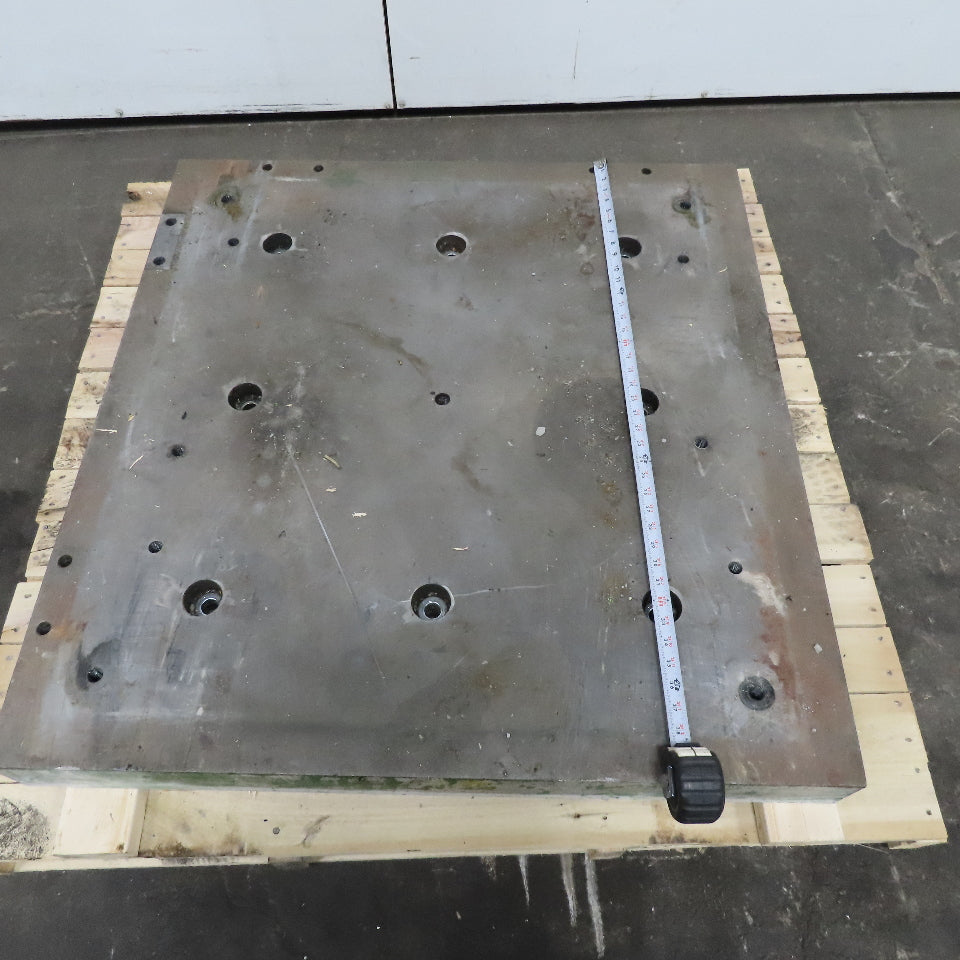 38" x 40" x 4" Thick Steel Plate Slab Set Up Jig Fixture Tombstone