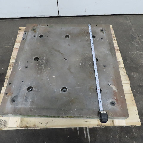 38" x 40" x 4" Thick Steel Plate Slab Set Up Jig Fixture Tombstone