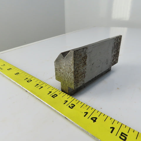4" Press Brake Forming V Angle Die Block 1/2" Tang 2-1/4" Ht. 1-1/4 Thick