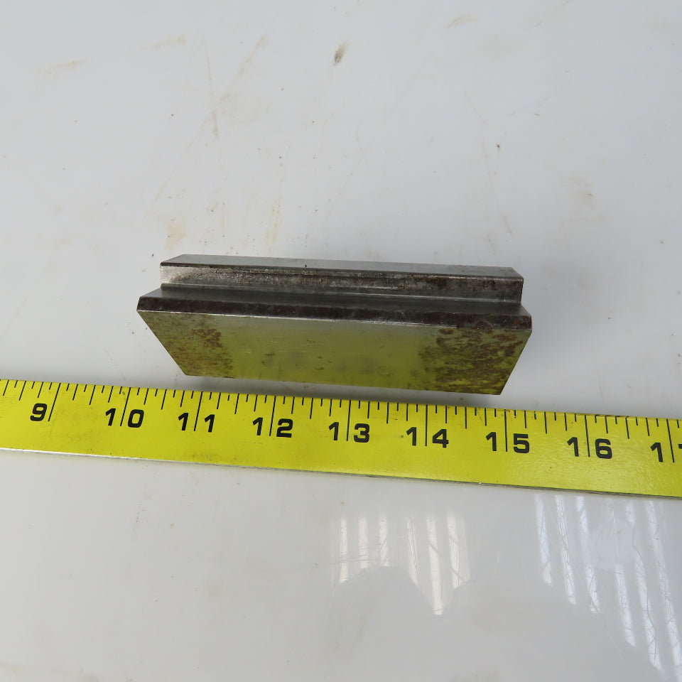 4" Press Brake Forming V Angle Die Block 1/2" Tang 2-1/4" Ht. 1-1/4 Thick