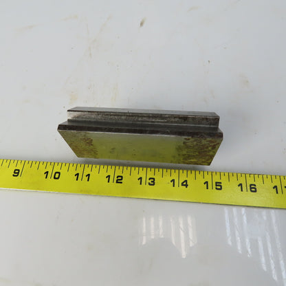 4" Press Brake Forming V Angle Die Block 1/2" Tang 2-1/4" Ht. 1-1/4 Thick