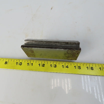 4" Press Brake Forming V Angle Die Block 1/2" Tang 2-1/4" Ht. 1-1/4 Thick