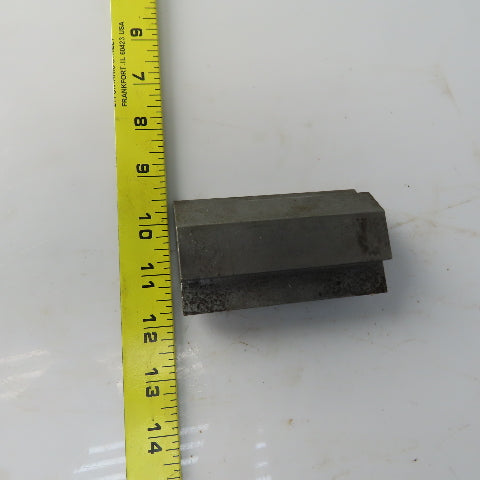4" Press Brake Forming V Angle Die Block 1/2" Tang 2-1/4" Ht. 1-1/4 Thick