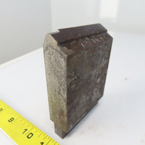 3" Press Brake Forming  Angle Die Block 1/2" Tang 4-1/4" Ht. 1 Thick