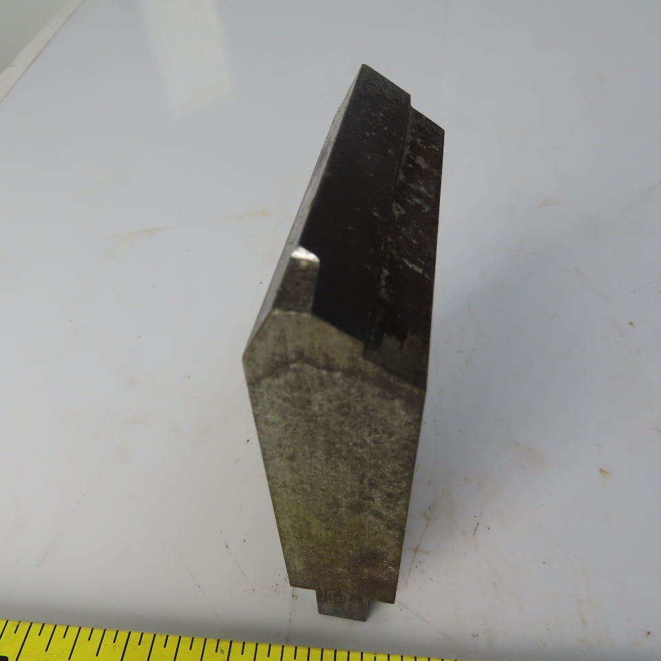 3" Press Brake Forming  Angle Die Block 1/2" Tang 4-1/4" Ht. 1 Thick