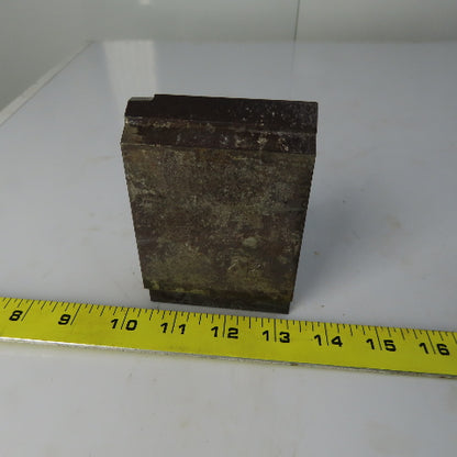 3" Press Brake Forming  Angle Die Block 1/2" Tang 4-1/4" Ht. 1 Thick