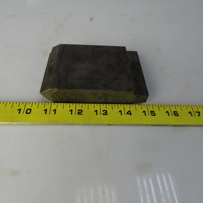 3" Press Brake Forming  Angle Die Block 1/2" Tang 4-1/4" Ht. 1 Thick