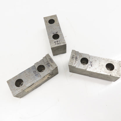 H&R Lathe Chuck Keyway Jaw 5" x 1-3/4" Wide Step Milled Set of 3