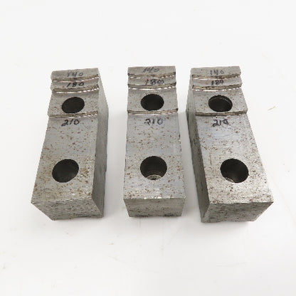 H&R Lathe Chuck Keyway Jaw 5" x 1-3/4" Wide Step Milled Set of 3