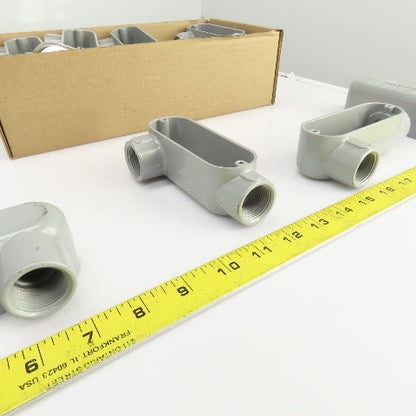 Appleton Form 85 Aluminum Conduit Outlet Body Unilet 3/4" LR W/5Covers Lot Of 13