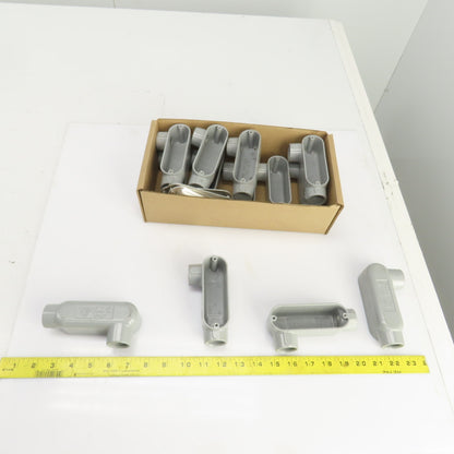 Appleton Form 85 Aluminum Conduit Outlet Body Unilet 3/4" LR W/5Covers Lot Of 13