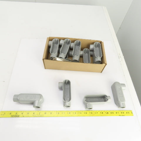 Appleton Form 85 Aluminum Conduit Outlet Body Unilet 3/4" LR W/5Covers Lot Of 13