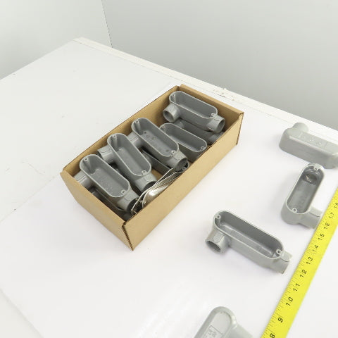 Appleton Form 85 Aluminum Conduit Outlet Body Unilet 3/4" LR W/5Covers Lot Of 13