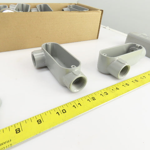 Appleton Form 85 Aluminum Conduit Outlet Body Unilet 3/4" LR W/5Covers Lot Of 13