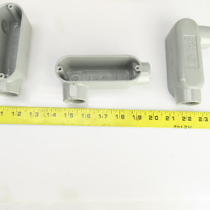 Appleton Form 85 Aluminum Conduit Outlet Body Unilet 3/4" LR W/5Covers Lot Of 13