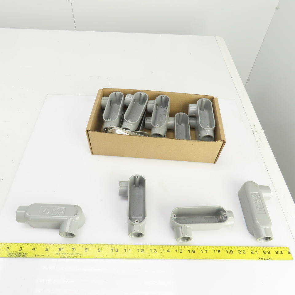 Appleton Form 85 Aluminum Conduit Outlet Body Unilet 3/4" LR W/5Covers Lot Of 13