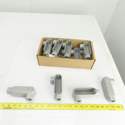 Appleton Form 85 Aluminum Conduit Outlet Body Unilet 3/4" LR W/5Covers Lot Of 13