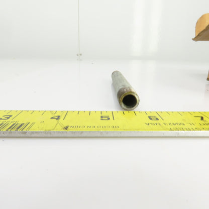 Seminole 0100250500 1/4" NPT x 5" OAL Galvanized Steel Pipe Nipple Lot Of 23