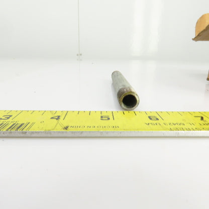 Seminole 0100250500 1/4" NPT x 5" OAL Galvanized Steel Pipe Nipple Lot Of 23