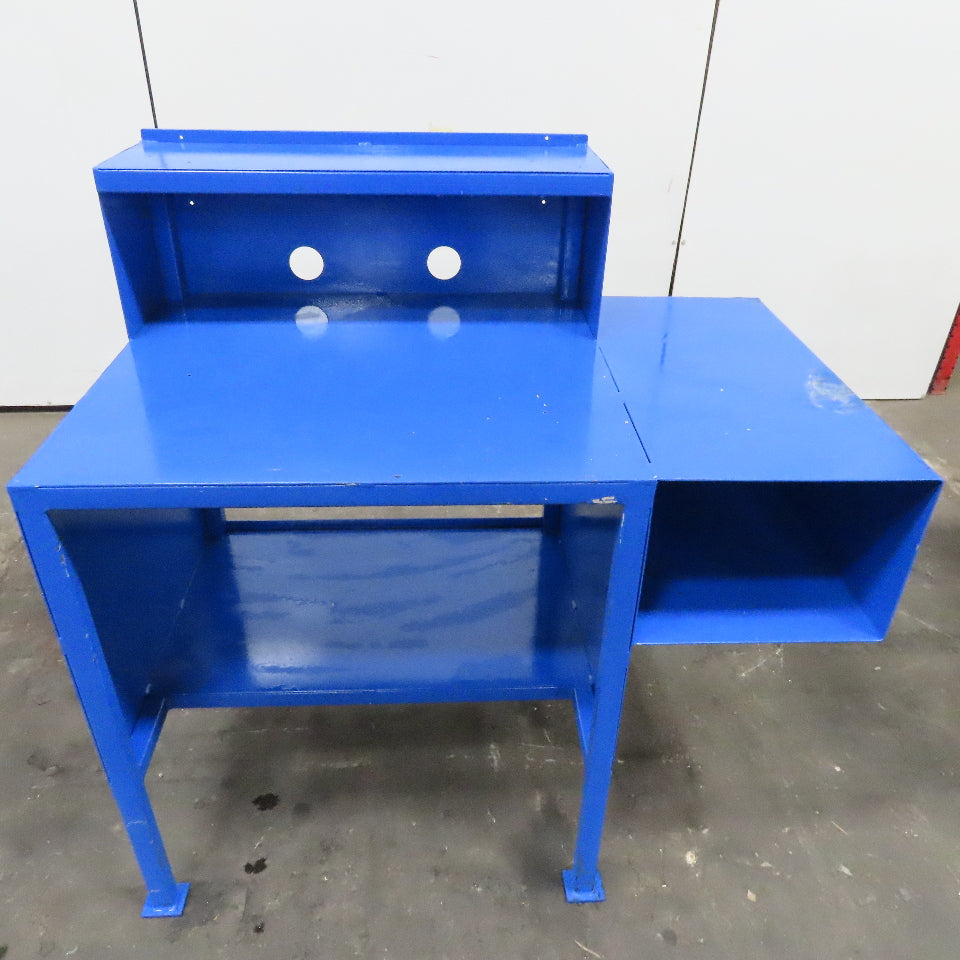Steel Custom Computer Desk Work Station W/ Storage 34" x 30 x 38"Tall