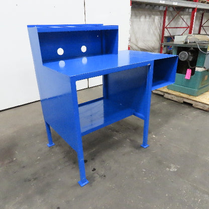 Steel Custom Computer Desk Work Station W/ Storage 34" x 30 x 38"Tall