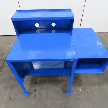 Steel Custom Computer Desk Work Station W/ Storage 34" x 30 x 38"Tall