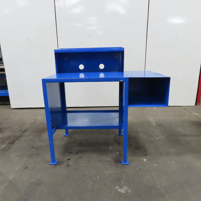 Steel Custom Computer Desk Work Station W/ Storage 34" x 30 x 38"Tall