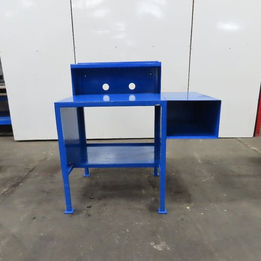 Steel Custom Computer Desk Work Station W/ Storage 34" x 30 x 38"Tall