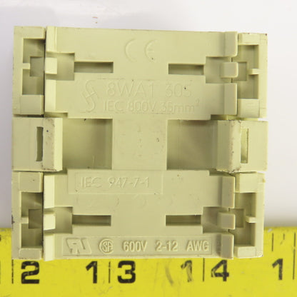 Siemens 8WA1305 Through Type Thermoplast Terminal Block 600V 2-12AWG