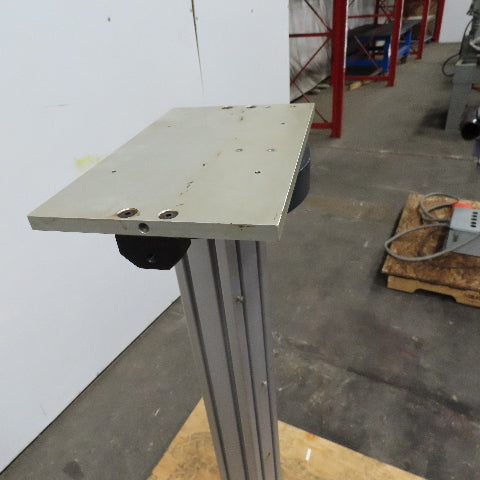 80/20 Style 54" Tall Rotating Computer Monitor Machine Component Stand 24"x24"