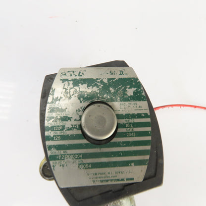 Asco 125-150PSI Air/Water/Gas Solenoid Operated Valve 16.1W