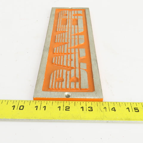 Banner 10-1/4" x 3-1/8" Cast Aluminum Machine Name Legend Plate