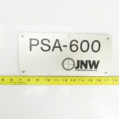 Junger N & W AB PSA-600 10-1/2" x 5" Aluminum Machine Name Legend Plate