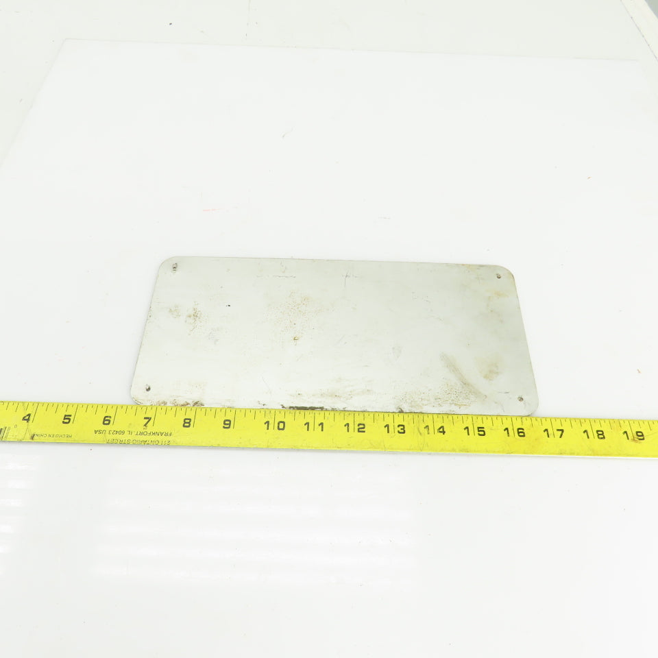 Junger N & W AB PSA-600 10-1/2" x 5" Aluminum Machine Name Legend Plate