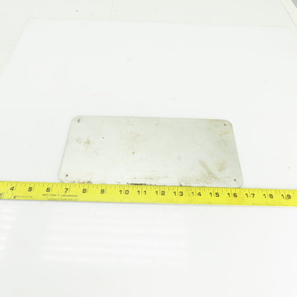 Junger N & W AB PSA-600 10-1/2" x 5" Aluminum Machine Name Legend Plate