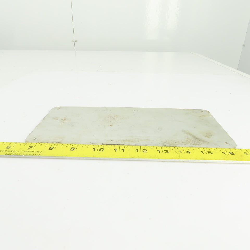 Junger N & W AB PSA-600 10-1/2" x 5" Aluminum Machine Name Legend Plate
