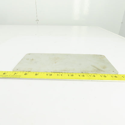 Junger N & W AB PSA-600 10-1/2" x 5" Aluminum Machine Name Legend Plate