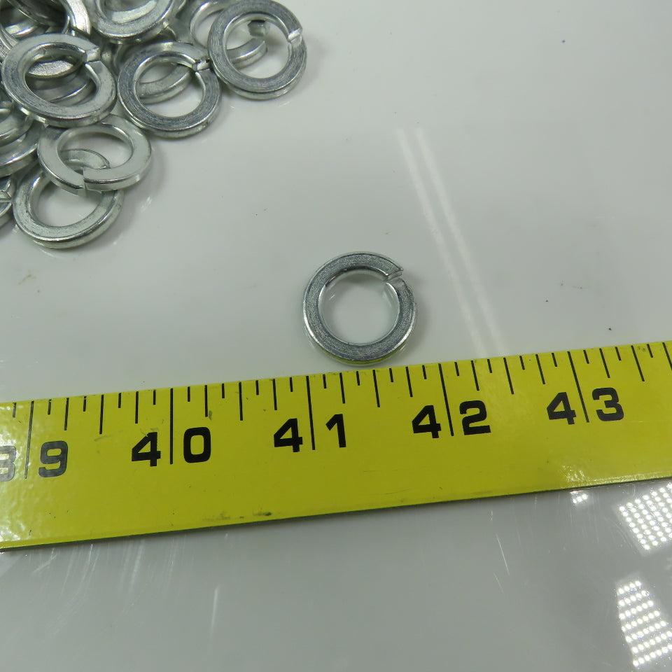 Plated Steel Split Lock Washer, Fits Bolt Size 9/16 Lot of 140