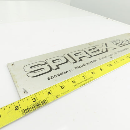 Spirex Wind 2000 18-1/4" x 4" Cast Aluminum Machine Name Legend Plate