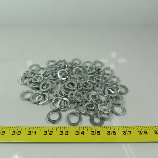 Plated Steel Split Lock Washer, Fits Bolt Size 5/8 Lot of 85