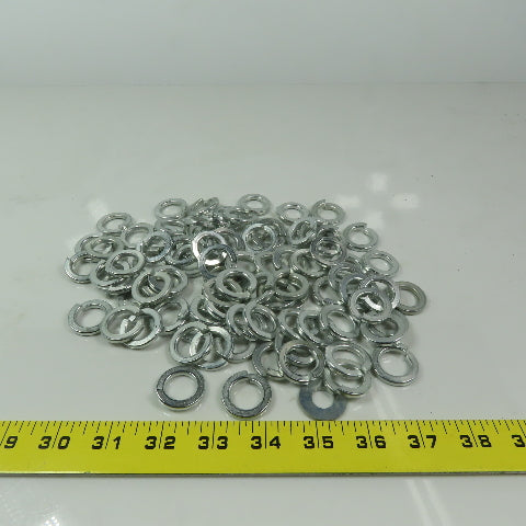 Plated Steel Split Lock Washer, Fits Bolt Size 5/8 Lot of 85