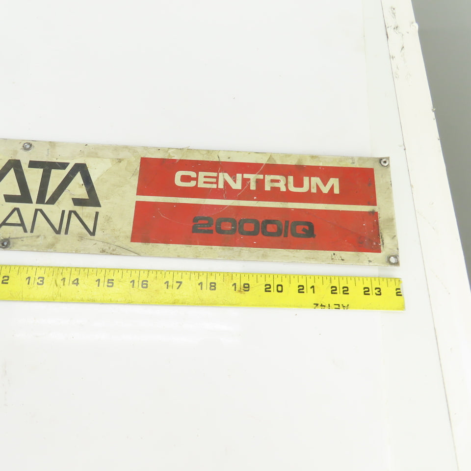 Weidemann Murata Centrum 2000IQ 24" x 3-3/4" Aluminum Machine Name Legend Plate