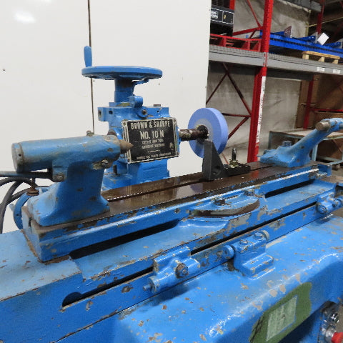 Brown & Sharpe 10 N T&C Cutter Tool Grinder 208-440V 3Ph 20" Bench Center Tested
