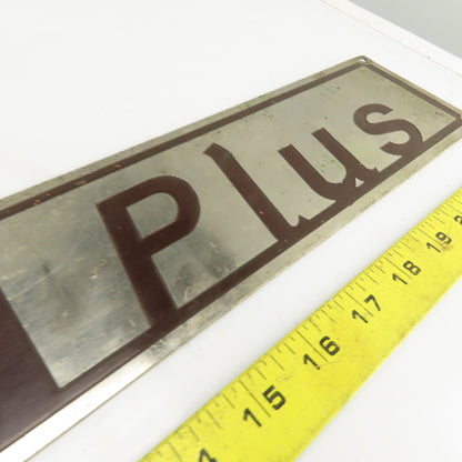 Lathe Plus 22-1/4" x 3-1/2" Aluminum Machine Name Legend Plate