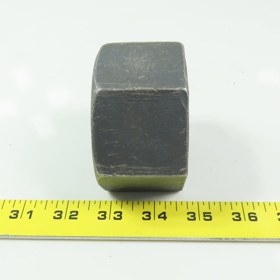 1-7/8 -11 Hex Nut Plain Steel  1-61/64" Thick 3-1/16" Wrench Size