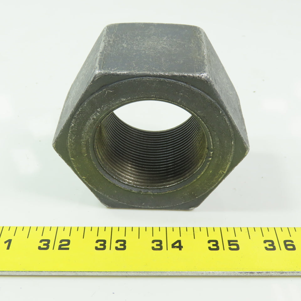 1-7/8 -11 Hex Nut Plain Steel  1-61/64" Thick 3-1/16" Wrench Size