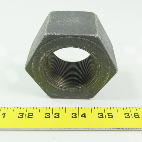 1-7/8 -11 Hex Nut Plain Steel  1-61/64" Thick 3-1/16" Wrench Size